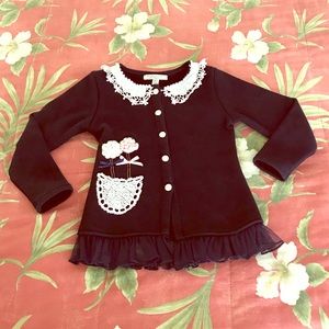 Navy Blue Button Down Sweater